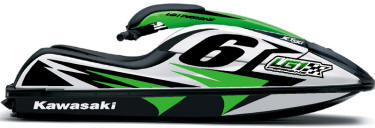 kawasaki jet ski graphics, jet ski decals, pwc graphics