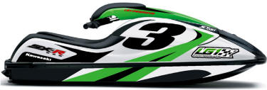 kawasaki jet ski graphics, jet ski decals, pwc graphics