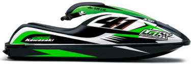 kawasaki jet ski graphics, jet ski decals, pwc graphics